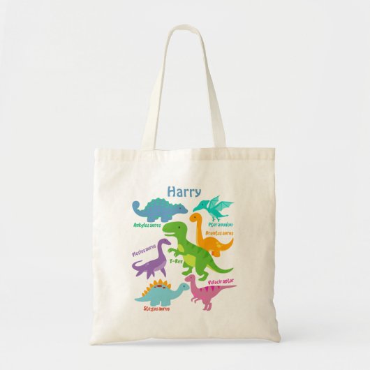 Leuke Kinder Baby Dinosaur Tote Bag (Voorkant)