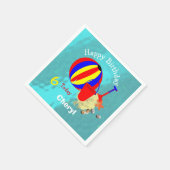 Leuke Kinder Beach Games gepersonaliseerd Servet (Hoek)