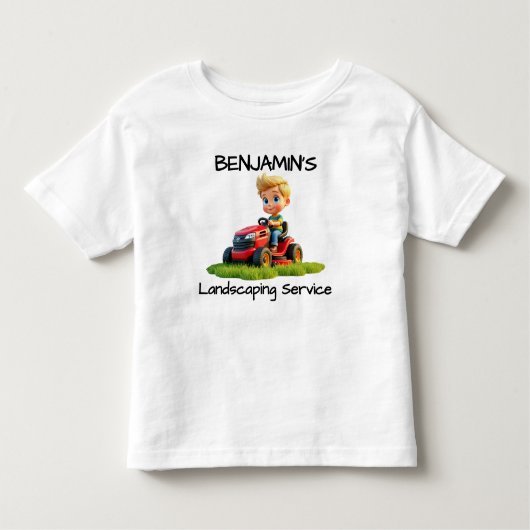 Leuke Kinder grasmaaier T-shirt of bodysuit (Voorkant)