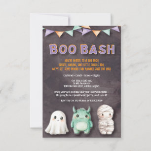 Leuke kinder Halloween-feestje Kaart