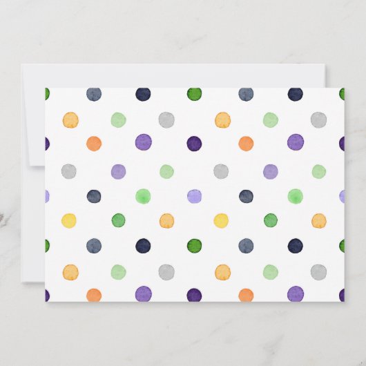 Leuke Kinder Halloween Kostuum Feest Uitnodiging (Achterkant)