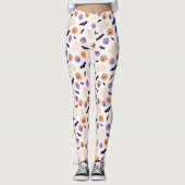 Leuke Kinder Halloween Patroon Leggings (Voorkant)
