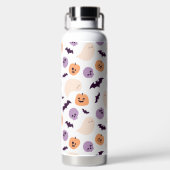 Leuke Kinder Halloween Patroon Waterfles (Achterkant)