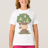 Leuke Kinder spelen in Apple Tree T-shirt (Voorkant)