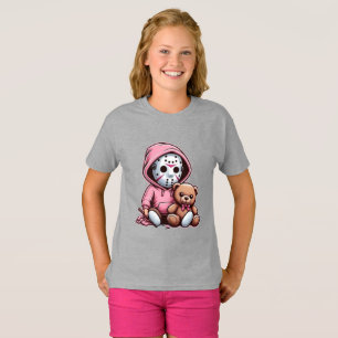 Leuke kinder T-shirt in grijs met een charmante il