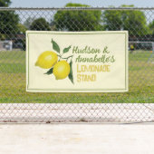 Leuke Kinder zakelijke Logo limonade stand Spandoek (Insitu)