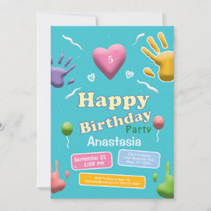 Leuke Kinderen Kind Verjaardags Leuke Feestuitnodi Kaart