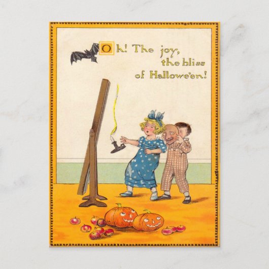 Leuke Kinderen Prank Jack O Lantern Briefkaart (Voorkant)
