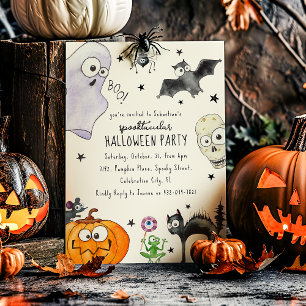 Leuke kinderpret op Halloween Kaart