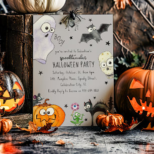 Leuke kinderpret op Halloween Kaart