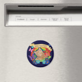 Leuke Kitten en Scrolls Magnet Magneet (Insitu (Vaatwasser))