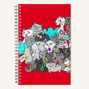 Leuke Kitten Mashup Notitieboek