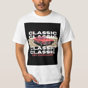 Leuke klassieke auto ontwerp t-shirt