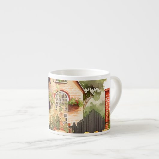 Leuke kleine heks en vos | Espresso Mok (Voorkant rechts)