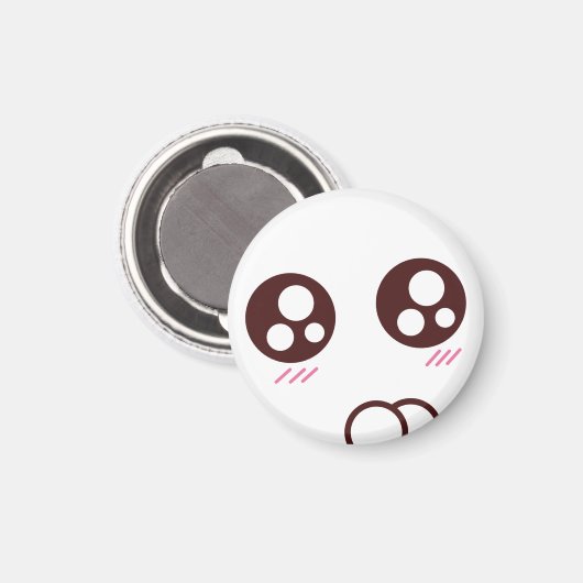 Leuke & kleine kawaii kat emoji magneet (Voorkant / Achterkant)