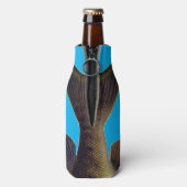 Leuke kleine mondbas en naam flesjeskoeler (Fles Achterkant)