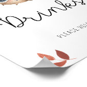 Leuke kleine paddestoel - Drinken Poster (Hoek)