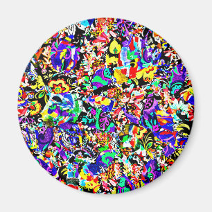 Leuke kleurrijke abstracte schildering iPad air ho Magneet
