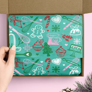Leuke Kleurrijke Bak- & Kookgerei Kerst Tissuepapier