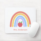 Leuke Kleurrijke Boho Rainbow Teacher Muismat (Met muis)