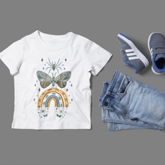 Leuke kleurrijke boho stijl Hallowing ontwerp Tri-Blend Shirt