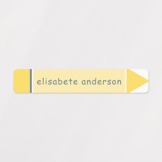 Leuke Kleurrijke Crayon Custom Name Labels Waterdi (Design 2)