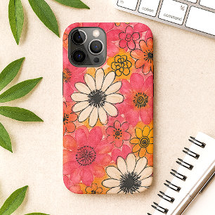 Leuke kleurrijke Delicate Waterverf Flowers iPhone 11 Pro Max Hoesje