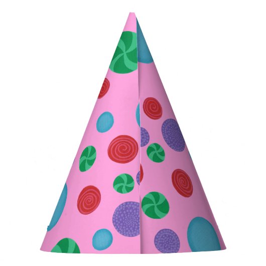 Leuke Kleurrijke Dimensionale Polka Dots Party Pet Feesthoedjes (Achterkant)