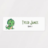 Leuke Kleurrijke Dinosaurus School Kinder Aangepas Labels (Design 2)