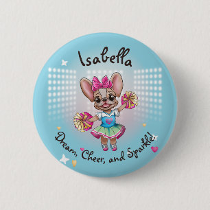 Leuke kleurrijke franchise passieve school geest ronde button 5,7 cm