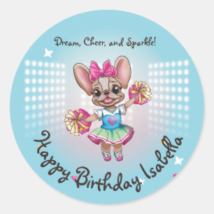 Leuke kleurrijke franchise passieve school geest ronde sticker