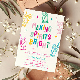 Leuke kleurrijke geesten maken Bright Christmas Pa Kaart