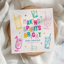 Leuke kleurrijke geesten maken 'Bright' Kerstmis