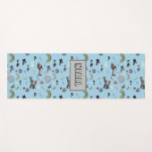 Leuke kleurrijke luchtvaart gepersonaliseerd yogamat (Voorkant (horizontaal))