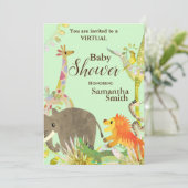 Leuke kleurrijke Oerwouden Dieren Tropical Art Sho Kaart (Staand voorkant)