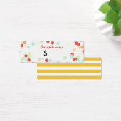 Leuke kleurrijke Sprinkles Prijs Label Mini Visitekaartjes (Bureau)