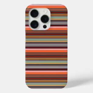 Leuke kleurrijke strepen iPhone 15 pro case
