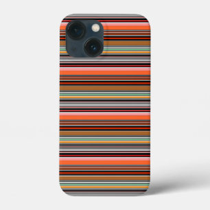 Leuke kleurrijke strepen iPhone 13 mini hoesje