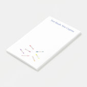 Leuke kleurrijke terug naar school Waterverf kleur Post-it® Notes (Schuin)