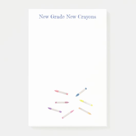 Leuke kleurrijke terug naar school Waterverf kleur Post-it® Notes (Voorkant)