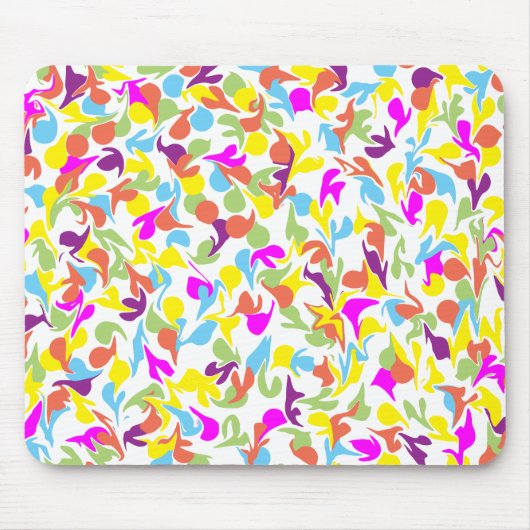 Leuke kleurrijke veelkleurige Blobs Abstract Patte Muismat (Voorkant)