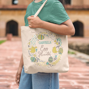 Leuke Kleurrijke Vrolijke Paaseierenjacht Tote Bag