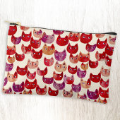 Leuke kleurrijke Waterverf Cat Pattern Etui