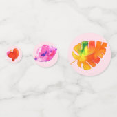 Leuke Kleurrijke Waterverf Lippenstiften Afsluitfe Confetti (Achterkanten)