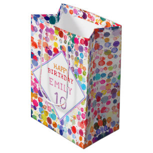 Leuke kleurrijke Waterverf Paint Blots Kids Verjaa Medium Cadeauzakje