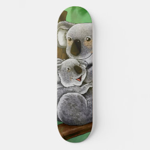 Leuke Koala en Baby Skateboard