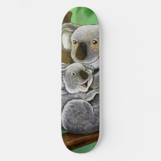 Leuke Koala en Baby Skateboard