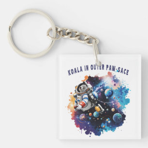 Leuke Koala in Outer Paw-sace, Koala Astronaut Sleutelhanger