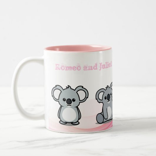 leuke koala mok gepersonaliseerd (Links)