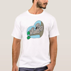 Leuke koala slapen op boomtak t-shirt